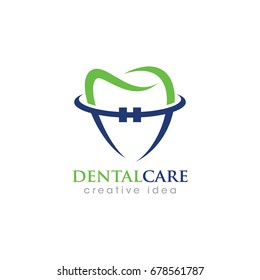 Creative Dental and Orthodontic Concept Logo Design Template