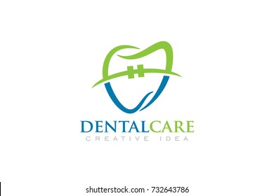 Creative Dental and Orthodontic Concept Logo Design Template