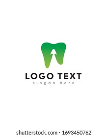 Plantilla de logotipo de tecnología dental creativa, logotipo vectorial para identidad empresarial y de empresa 