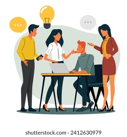 El departamento creativo está colaborando en ideas para la próxima campaña