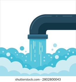 Creative depiction of vectorized artwork of the pool blue pool outdoors swimming