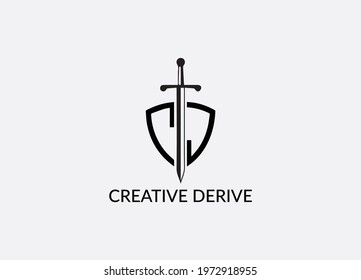 Creative derive Abstract c d letter modern emblem logo design