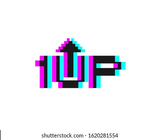 Creative design of 1up symbol