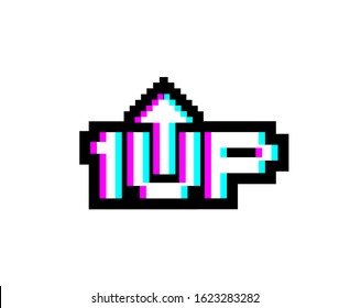 Creative design of 1up symbol