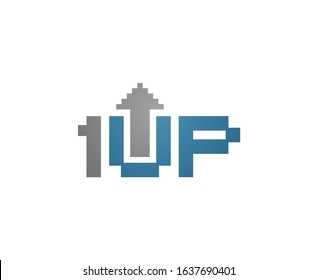 Creative design of 1up symbol