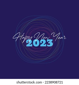afiche de año nuevo 2023 de diseño creativo