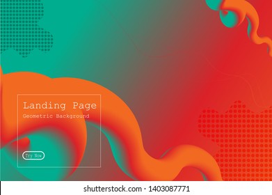 Creative design 3d flow shape. Liquid wave backgrounds for landing page,cover,poster,wallpaper.vector