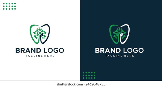 Creative design of Abstract People's Teeth and Trees, Design Inspiration, Vector