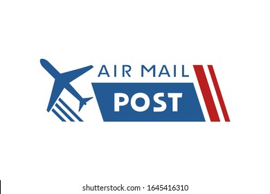 Creative design of air mail symbol