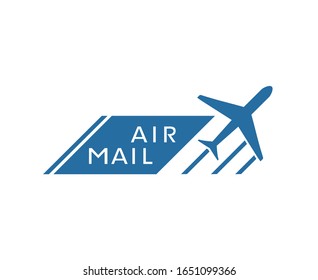 Creative design of air mail symbol