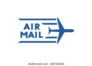 Creative design of air mail symbol
