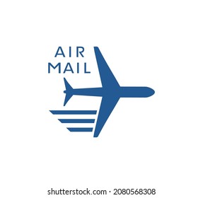 Creative design of air mail symbol