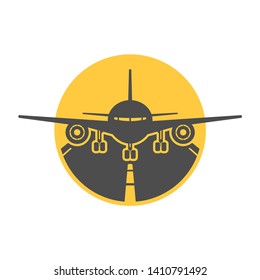 Creative design of airplane icon