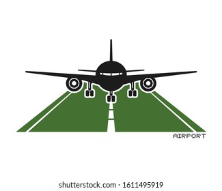 creative design of airplane icon