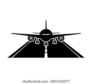 creative design of airplane icon