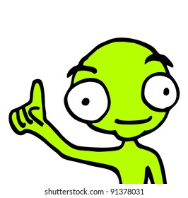 Creative design of alien pointing