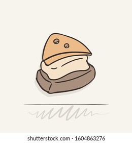 Creative design of appetizer illustration