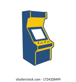 Creative design of arcade machine illustration