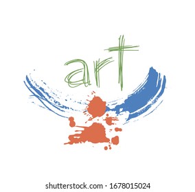 Creative design of art stain message