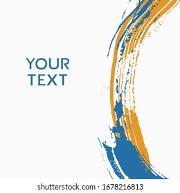 Creative design of artistic ink stains background