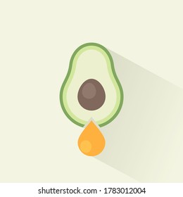 Kreatives Design der Avocado-Ölgrafik