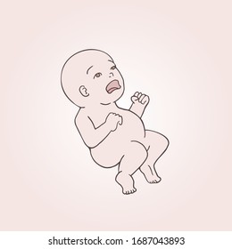 Creative design of baby draw