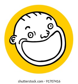 Creative design of baby icon