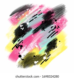 Creative design background Colorful Paint