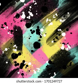 Creative design background Colorful Paint