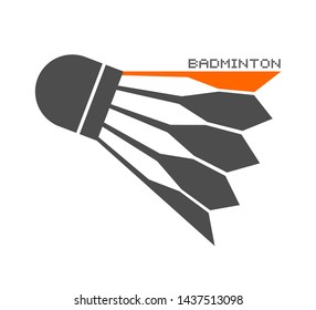 Creative design of badminton ball symbol