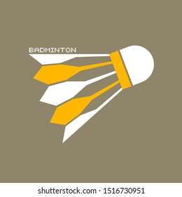 Creative design of badminton ball symbol