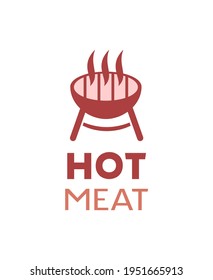 Creative design of barbecue icon