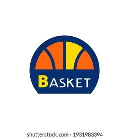 Creative design of basketball icon