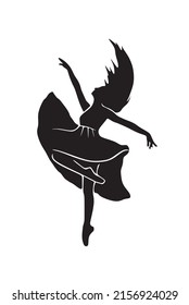 creative design of beauty dance pose