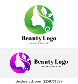 
Creative design beauty logo vector