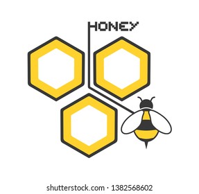 Creative design of bee icon