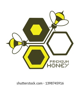 Creative design of bee illustration