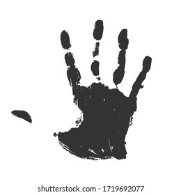 Diseño creativo de mano negra
