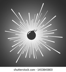 Creative design of bomb illustration