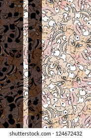 Creative design of brown art cover