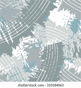 Creative design, brush, chaos, seamless vector background.