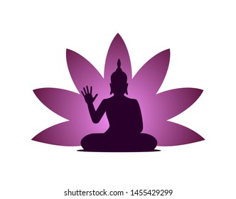 Creative design of Buddha icon