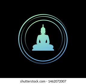 Creative design of Buddha icon