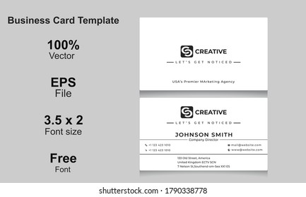 Creative Design Business Card Template