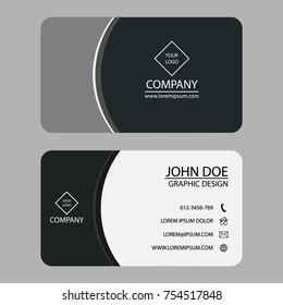 Creative design business cards template. Vector illustration