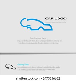 Creative design of C and car logo template with simple style. Modern logo template.