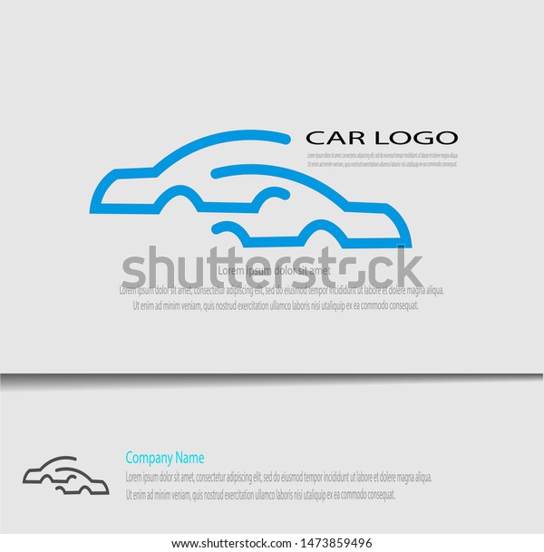 Creative design of car logo template with\
simple style. Modern logo\
template.