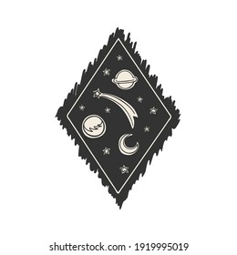 Creative design of carton universe illustration