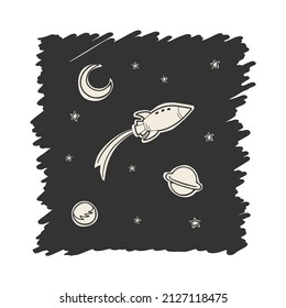 Creative design of carton universe illustration