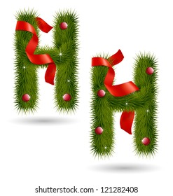 Creative design of Christmas-related decorative alphabet for multipurpose use